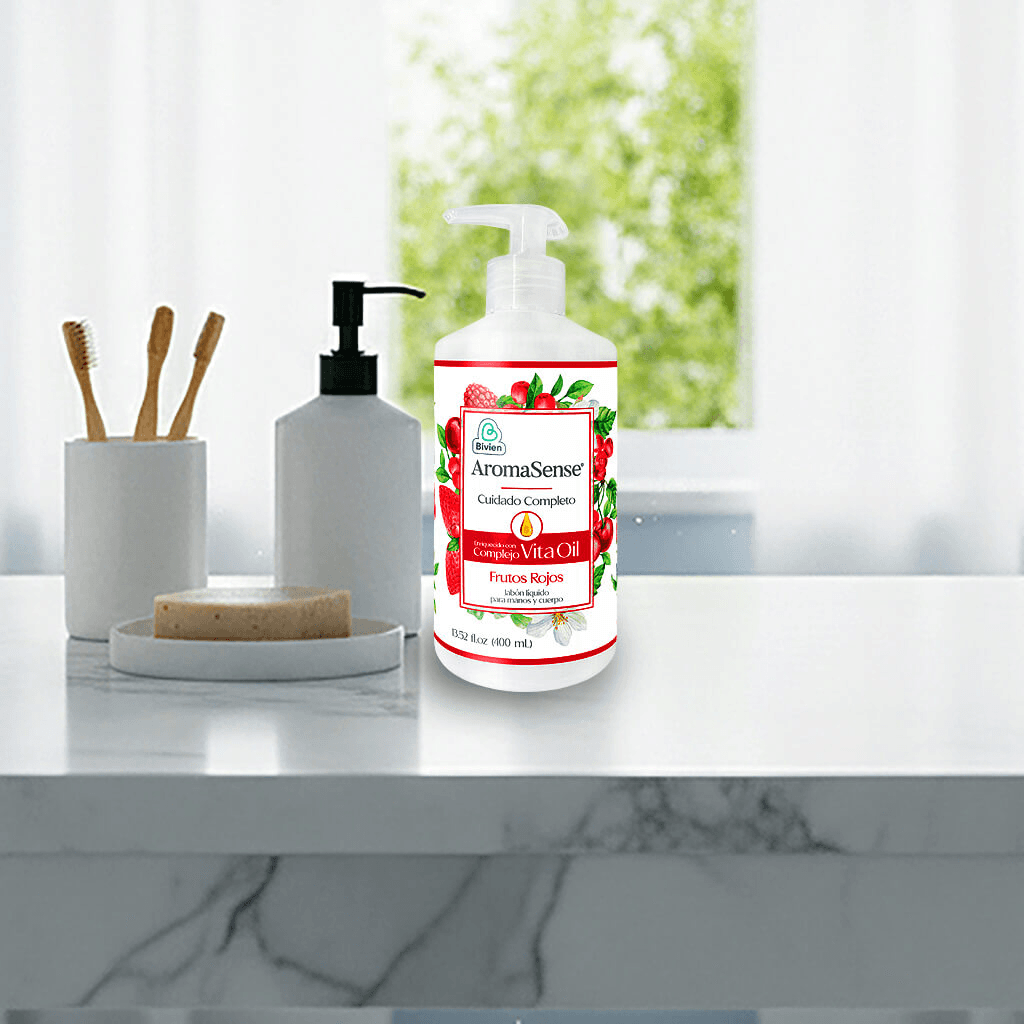 Aromasense Jabón Líquido Frutos Rojos 400 ml