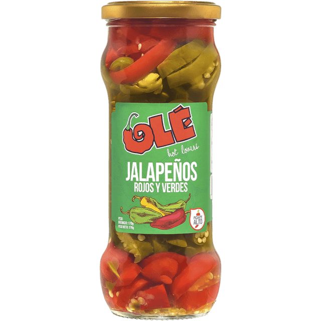 Olé Jalapeños Rojos/Verdes 370 g