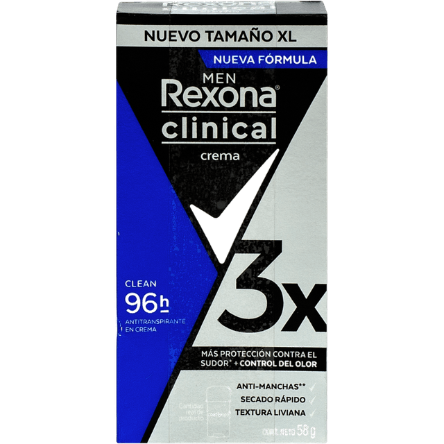 Rexona Hombre Clinical Clean 58 g