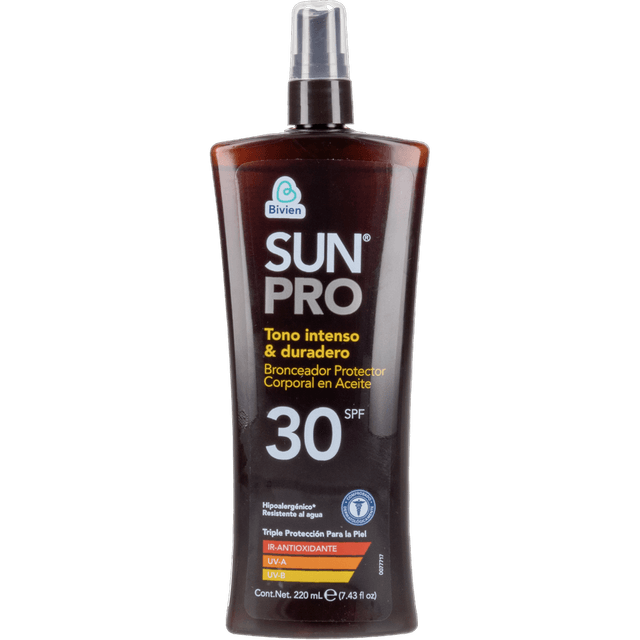 Sunpro Bronceador Protector Aceite Spf30 220 ml