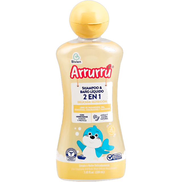 Arrurrú Shampoo & Baño Líquido 2 en 1 220 ml