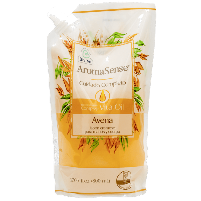 Aromasense Jabón Líquido Avena Doypack 800 ml