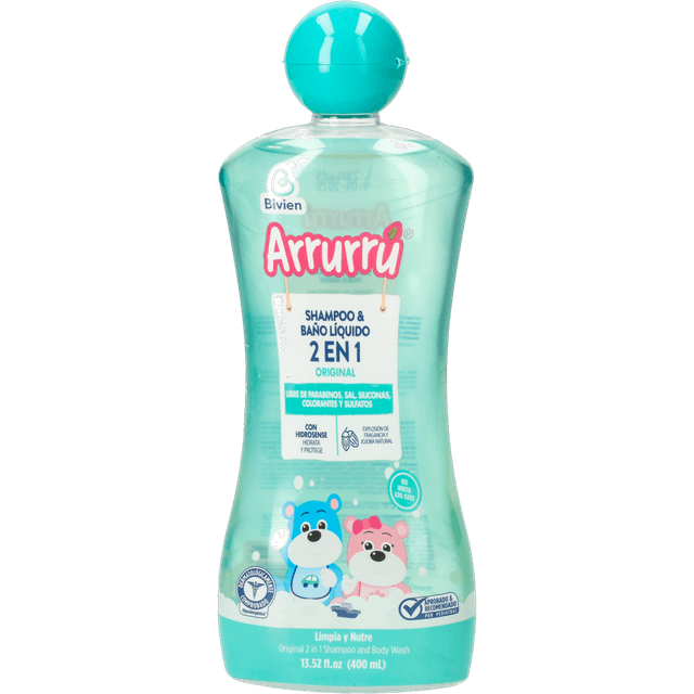 Arrurrú Shampoo & Baño Líquido 2 en 1 Original 400 ml
