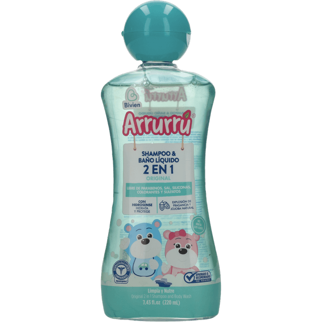 Arrurrú Shampoo Y Baño Líquido 2 en 1 220 ml