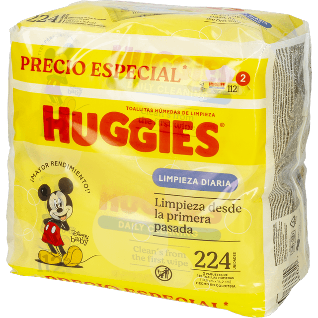 Pack Huggies Toallas Húmedas 224 u