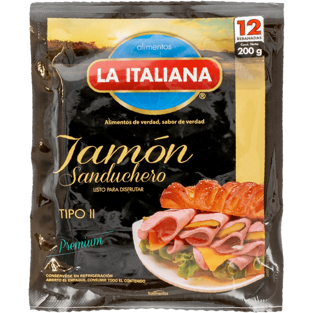 La Italiana Jamón Sánduche 200g